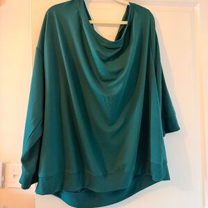 Emerald Green Off the Shoulder Shirt
